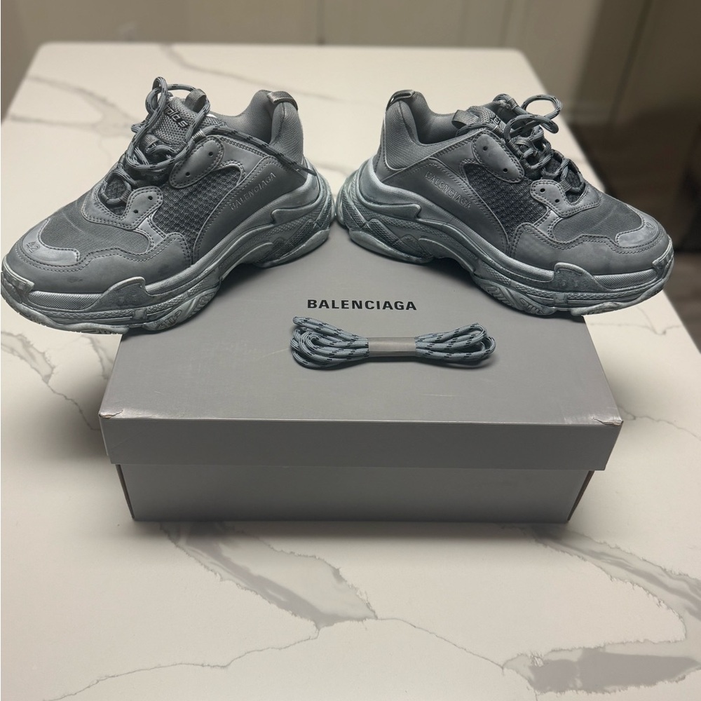 Balenciaga Charcoal Athletic Shoes